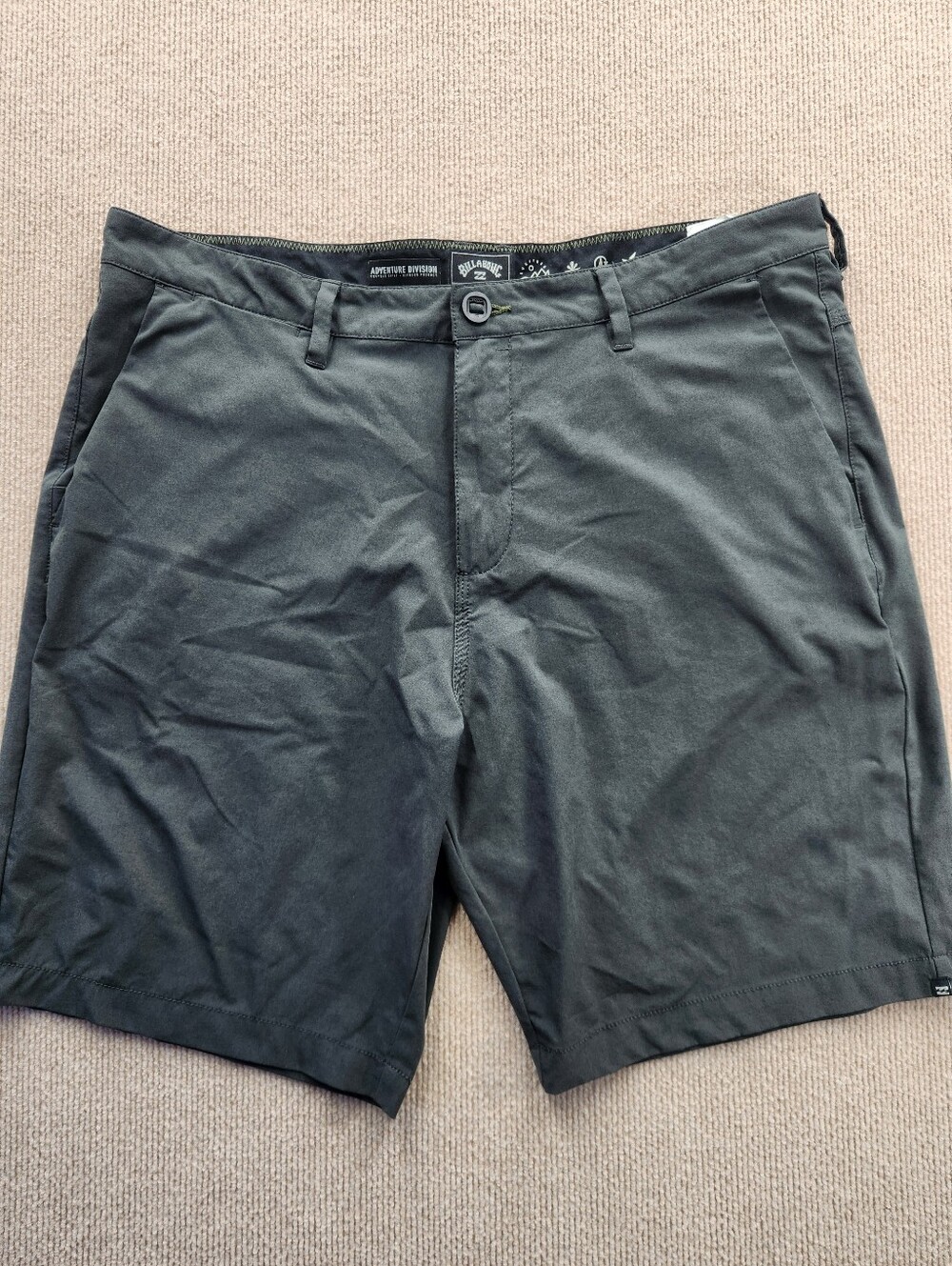Billabong Adventure Division Men’s 38 Waist Gray Quick Dry Stretch Chino Shorts